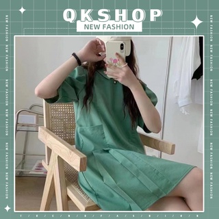 QKshop ✨ต้องตำแล้วปะแม่❗️เดรสคอบัวแหลมสไตล์มินิมอล ให้ลุคคุณหนู💃 เรียบแต่โก้ น่ารักกำลังดีย์ แมทช์ไปคาเฟ่ 📸 ถ่ายรูปชิคๆก