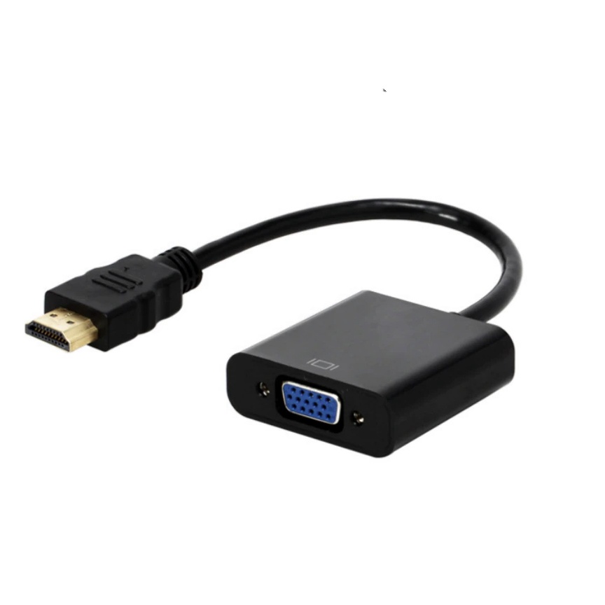 สายแปลง HDMI to VGA คอมพิวเตอร์ ต้องเป็น HDMI ต่อเข้าจอที่ เป็นช่องสัญญาณ VGA (ช่องสีน้ำเงิน)