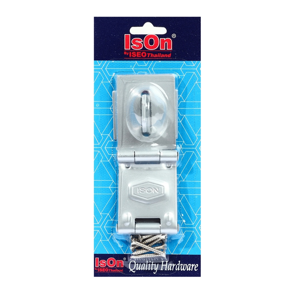 ISON สายยูเหล็ก 3 ตอน รุ่น 999 สีบรอนซ์เงิน ติดตั้งกับบานประตู เปิดเข้า บานไม้ (อีสออน)