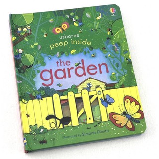 หนังสือเด็กภาษาอังกฤษ Usborne Peep Inside - Garden