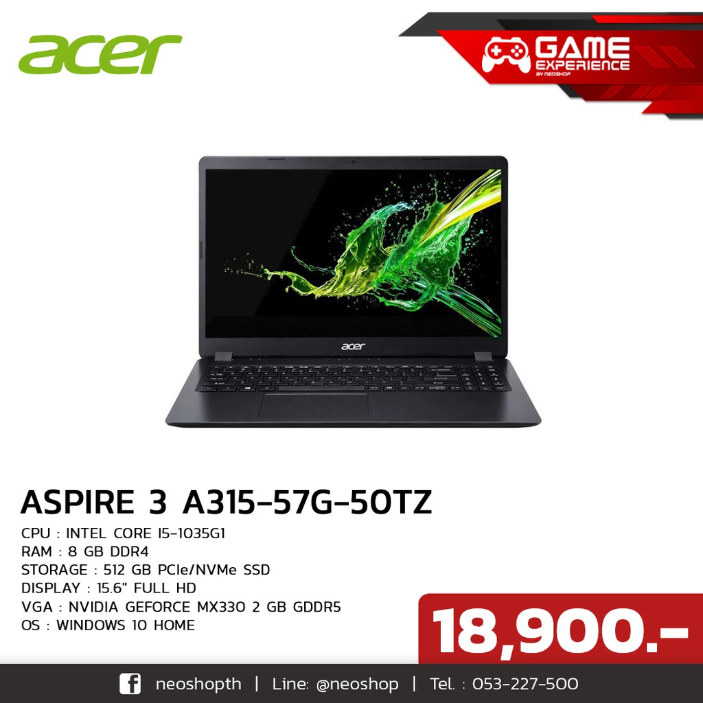 Acer A315-57G-50TZ/T004 (15.6) Black by Neoshop