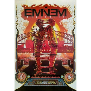 โปสเตอร์ คอนเสิร์ต เอ็มมิเน็ม EMINEM POSTER 24”x35” นิ้ว American Rapper Songwriter King of Hip Hop