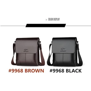 กระเป๋าสะพายไหล่ กระเป๋าเมสเซนเจอร์หนัง สำหรับผู้ชาย Messenger Bag PU Leather