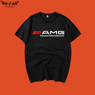 T-shirt  เสื้อยืด ผ้าฝ้ายแท้ พิมพ์ลาย Amg Mercedes Benz เข้ากับทุกการแต่งกาย สําหรับผู้ชายS-5XL