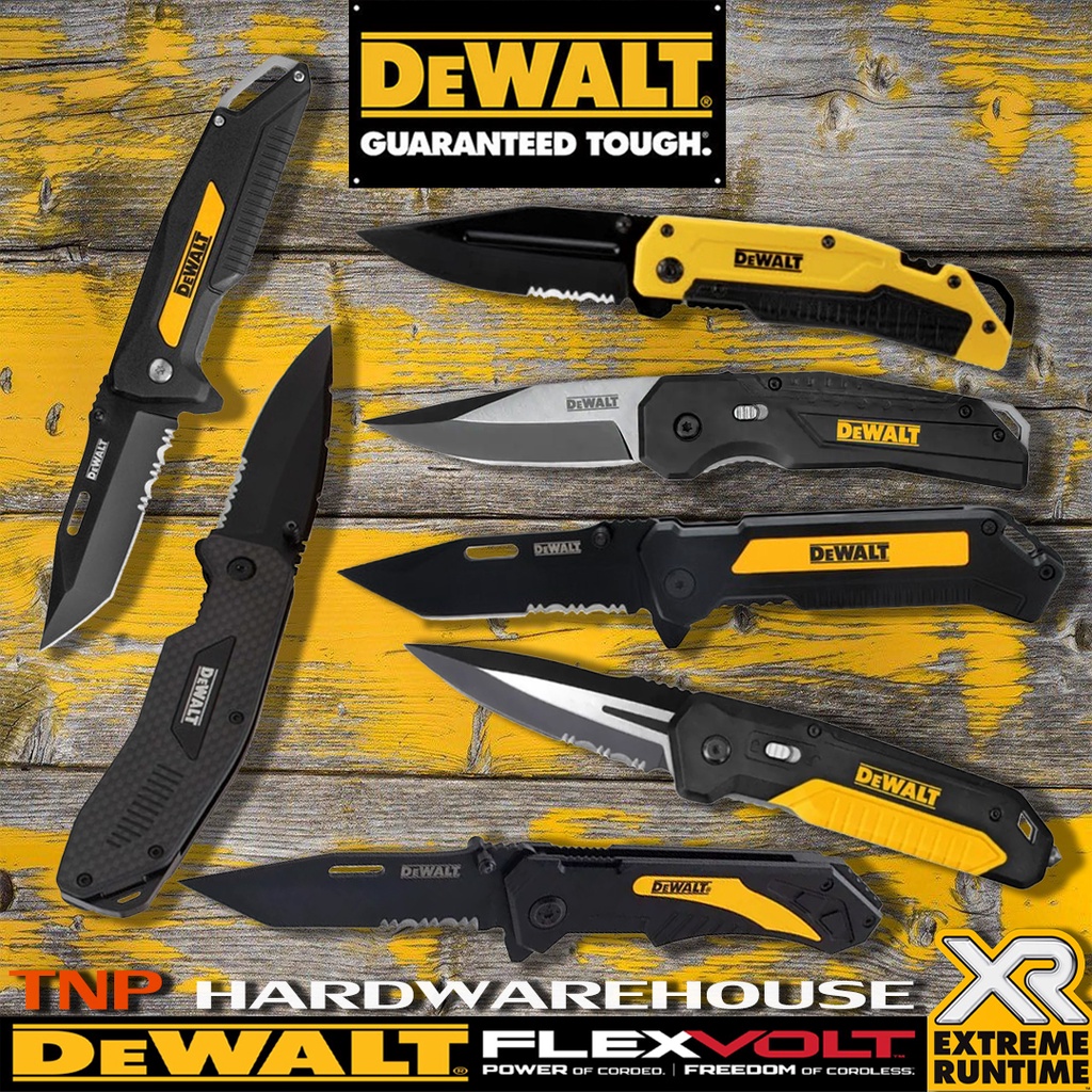 DEWALT มีดพับ,มีดพก,มีดพับพกพาอเนกประสงค์, folding pocket knife รุ่น DWHT0-10313,10314,10272,10910,10911,10912