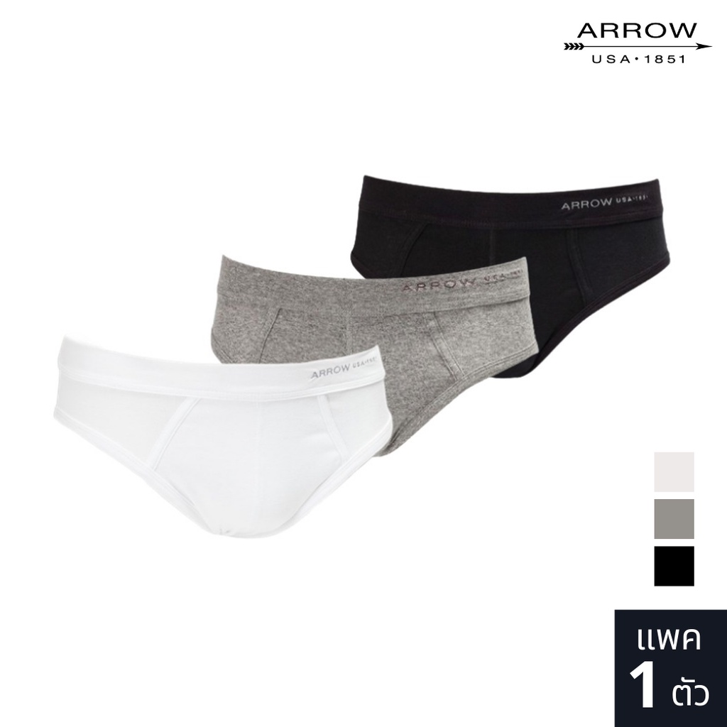 ARROW COTTON RIB (แพ็ค 1 ตัว) กางเกงชั้นในของสุภาพบุรุษ มี 3 สีให้เลือก MXCH823