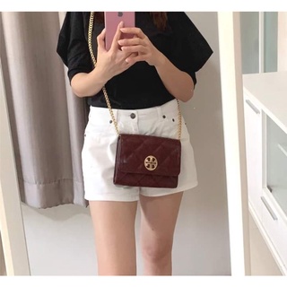 ส่งฟรี ผ่อน 0% 💕NEW  TORY BURCH WILLA CHAIN WALLET 87867