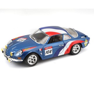 รถโมเดลสายซิ่ง Bburago 18-22022 Alpine Renault A110 1600S กระโปรงหลัง ประตู เปิดได้ 1/24