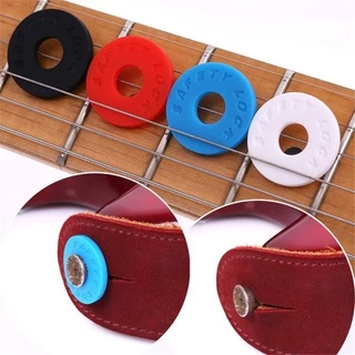 Strap Lock ยางล๊อคสายสะพายกีต้า สำหรับกีตาร์โปร่ง กีตาร์ไฟฟ้า เบส ตัวล็อคสายสะพายกีตาร์กันลื่น (6ชิ้น)