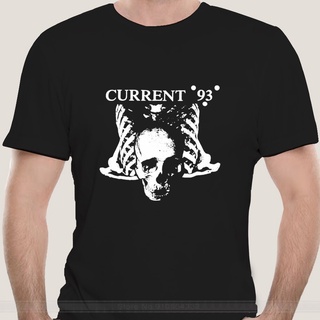 เสื้อยืดลําลอง ผ้าฝ้าย 100% แขนสั้น พิมพ์ลาย Reprint Current 93 1988 สไตล์วินเทจ แฟชั่นฤดูร้อนSize S-5XL