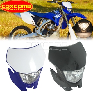 Motocross Enduro Racing Front Running Light Headlight Mask Fairing For Yamaha WR YZ YZF XT TTR WRF 125 250 250X 425 450