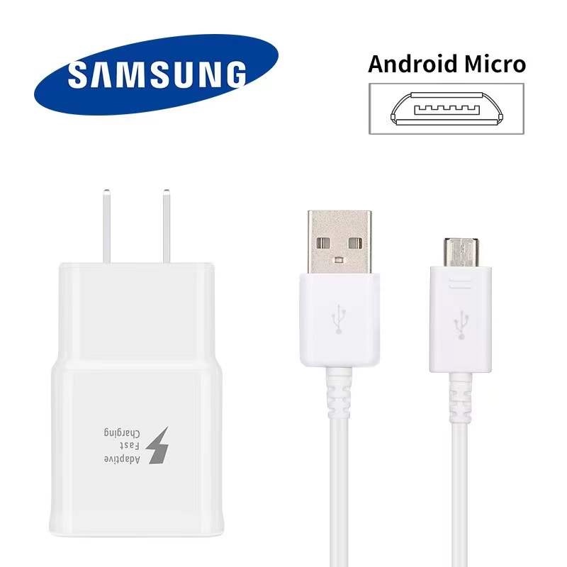 ของแท้ Samsung charger สายชาร์จ Micro USB 15w เร็ว สายชาตซัมซุง kit สนับสนุน S4/S6/S7/edge/J5/J1/A8/A7/A5/J2/J4/J5/J6/J7