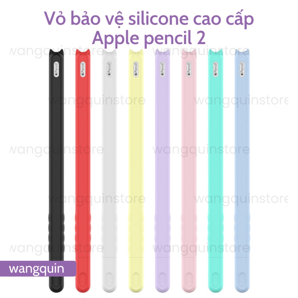มีจําหน ่ าย VN - Rabbit Ear Cat Ear Silicone case, For Apple Pencil 2 - Ultra-Thin Premium Stylus Protective case Full Color