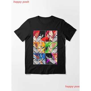 ✳leee happy posh ดราก้อนบอล Dragon Ball เสื้อยืดพิมพ์ลาย Dragon Ball Z Character Art Color Essential T-Shirt เสื้อยืดผู้