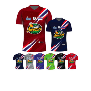 เสื้อกีฬาพิมพ์ลาย อเมซอล ลายธงชาติ ใหม่ ร้อนแรง by samakee_sport