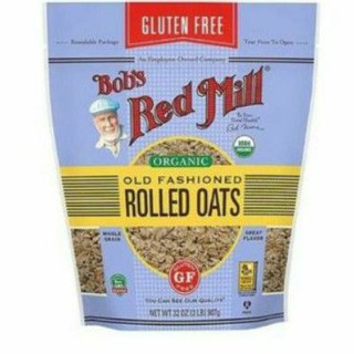 ราคาพิเศษ!! Bobs Red Mill  Gluten Free Organic Regular Rolled Oats 32 oz ราสุดฟิน