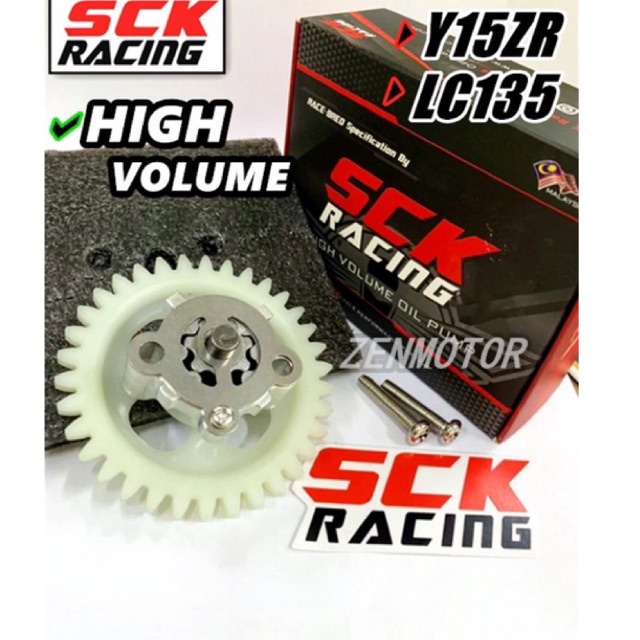 LC135 Y15ZR SCK RACING ปั๊มน้ํามัน Y16ZR LC 4S 5S Y15 V1 V2 V3 V4 V5 V6 V7 V8 Y16 เกียร์ MINYAK สีแด