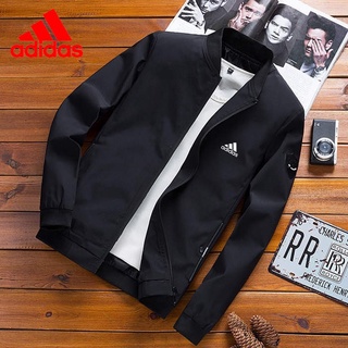 【ขายดี】ADIDAS Bomber Jaket Clearance Sale เสื้อแจ็กเก็ตเบสบอลลําลอง กันน้ํา กันลม คุณภาพสูง แฟชั่นฤดูใบไม้ผลิ และฤดูใบไม้ร่วง สําหรับผู้ชาย