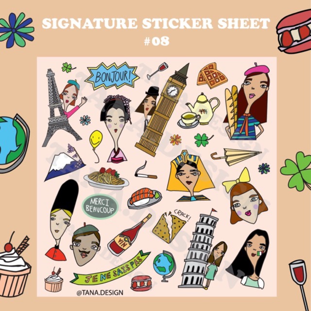 [Tana.design] Sticker diecut no.08