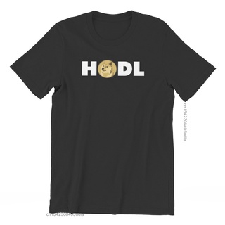 เสื้อยืดผ้าฝ้ายพิมพ์ลายขายดี เสื้อยืด ผ้าฝ้าย พิมพ์ลายกราฟฟิค Bitcoin Cryptocurrency Art Dogecoin Hodl สไตล์ฮาราจูกุ สตร