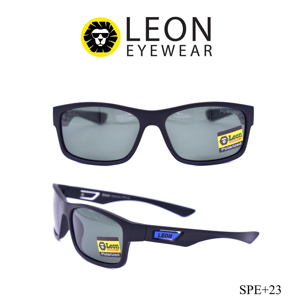 Leon Eyewear แว่นกันแดด เลนส์โพลาไรซ์ เลนส์สีดำ รุ่น SPE+
