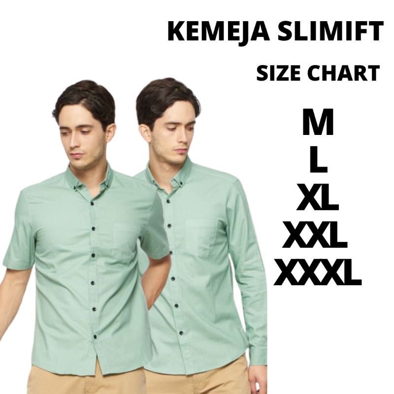 KEMEJA HIJAU เสื้อเชิ้ตแขนยาวผู้ชาย สีเขียวเสจ ทัสก้า สีเขียว เสื้อเชิ้ตแขนสั้น สีเขียวเสจ tosca slim-fit เสื้อเชิ้ตแขนยาวผู้ชาย ตสั้น สี ตลําลอง