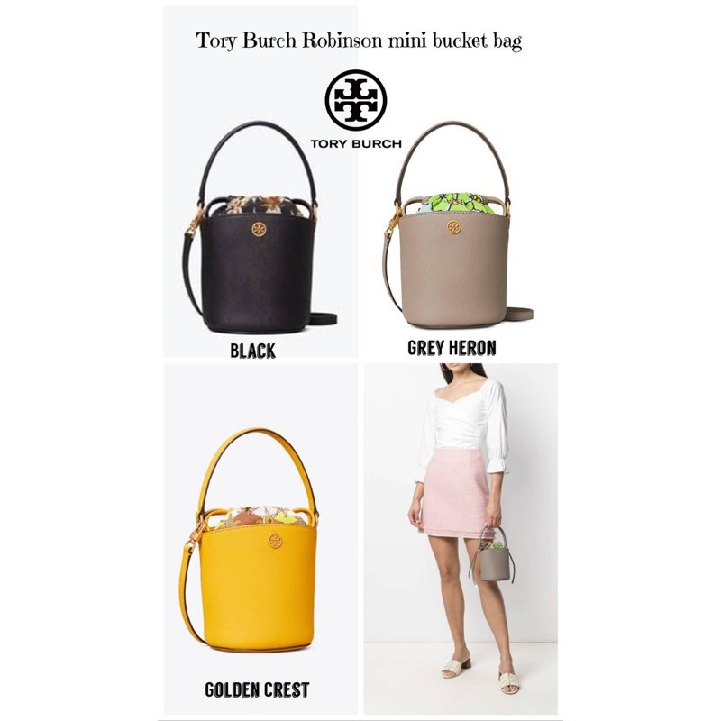 ? Tory Burch Robinson mini bucket bag | Shopee Thailand