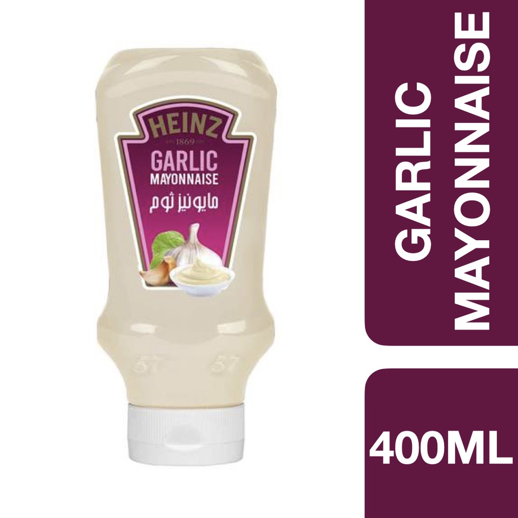 Heinz Garlic Mayonnaise 400ml ++ ไฮนซ์ กระเทียมมายองเนส 400 มล