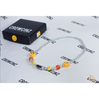 Crowcinz Smiley Necklace (Cateyes / V.1 / Basketball)  สร้อยคอหินแท้