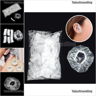 Takashiseedling 100pcs Disposable Salon Ear Cover Protection Hair Dye Styling Tool Accessories