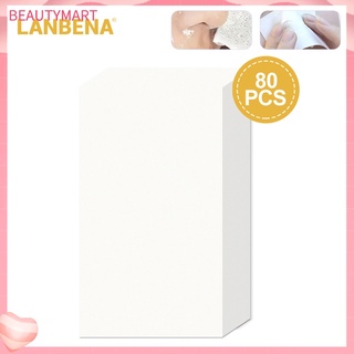 [beautymart] Lanbena กระดาษลอกสิวเสี้ยน ทําความสะอาดผิวหน้า อย่างล้ําลึก 80 ชิ้น