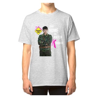 เสื้อยืด พิมพ์ลาย Hyun Bin Stay Home kdramas DMN103 สีดํา สไตล์คลาสสิก