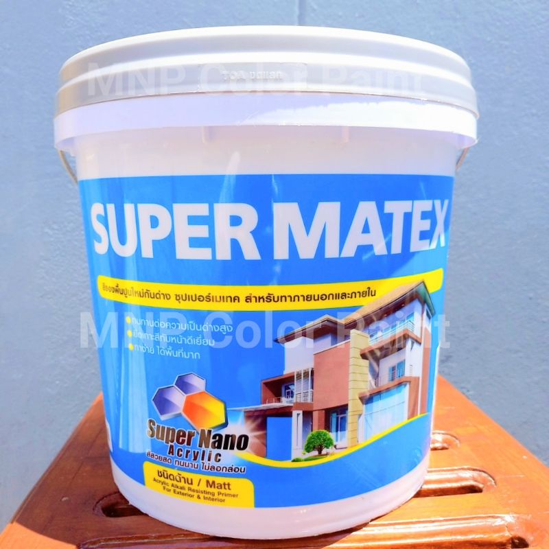 สีรองพื้นปูนใหม่TOA supermatex ขนาด 9 ลิตร