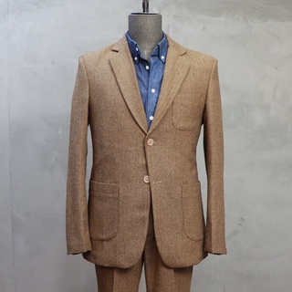 KINGMAN Casual Suits Herringbone Dress สั่งตัดสูท สูทสั่งตัด ตัดสูท งานคุณภาพ สูทชาย สูทหญิง สูท ร้านตัดสูท