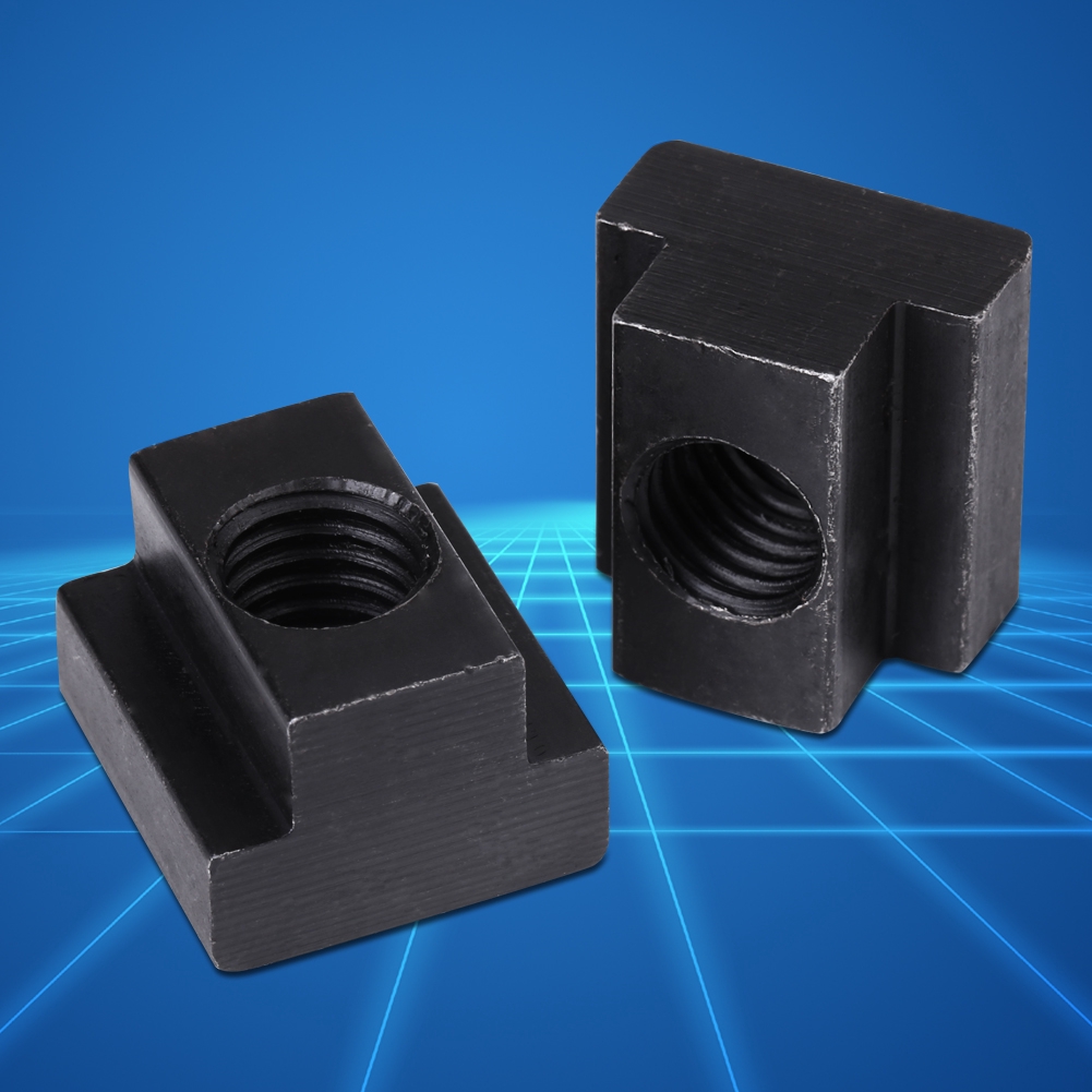 Cancanshop 5PCS PACK T-SLOT NUT M12 ด้ายพอดีกับ T-slots ในเครื่องมือตาราง 45 เหล็ก