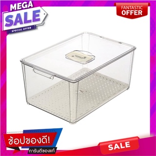 กล่องจัดเก็บในตู้เย็น KECH COOL 22x34 ซม.ไซซ์ L ตะกร้าใส่ของในครัว FRIDGE STORAGE BOX KECH COOL 22X34CM L