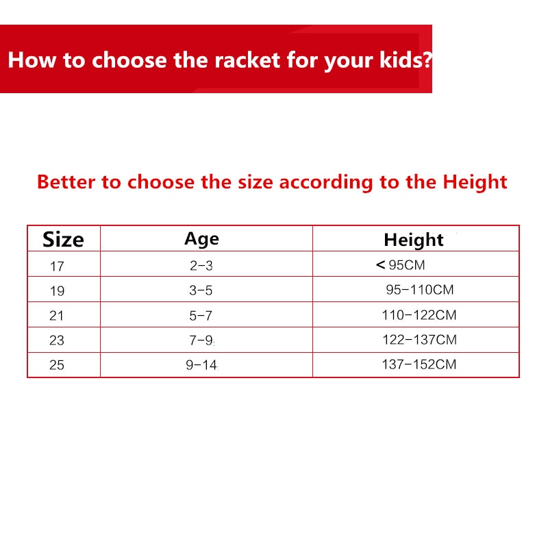what size tennis racket for a 5 year old