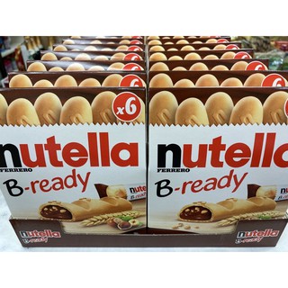 Nutella 130฿‼️#🇮🇹#1กล่องมี6ชิ้น#เวเฟอร์สอดไส้ช็อคโกแลต#หวานมัน#😋#มีความ#hazelnut#มีความ#wheatcrispies#ขนมนำ