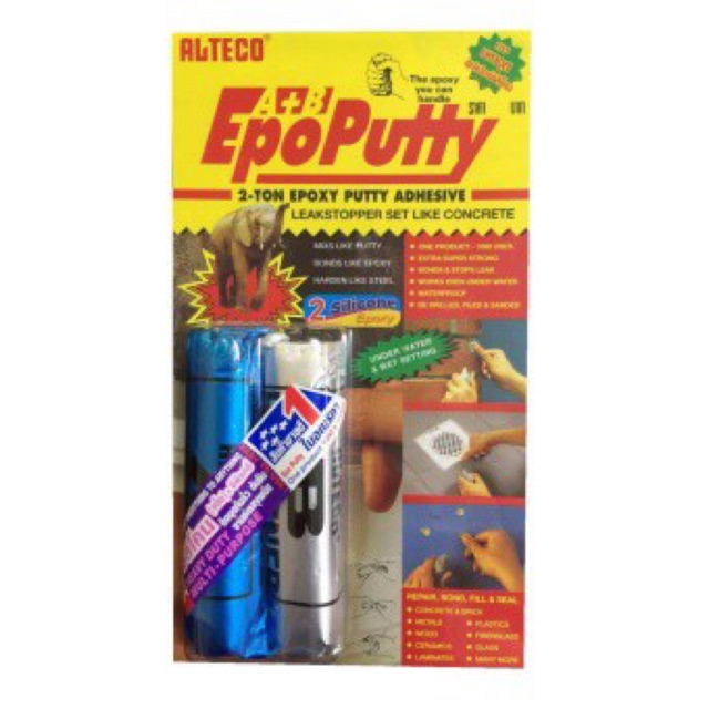 🚚 ส่งไว 🚚 ALTECO Epoxy Putty A+B กาวดินน้ำมัน 100กรัม (กาวมหาอุด)