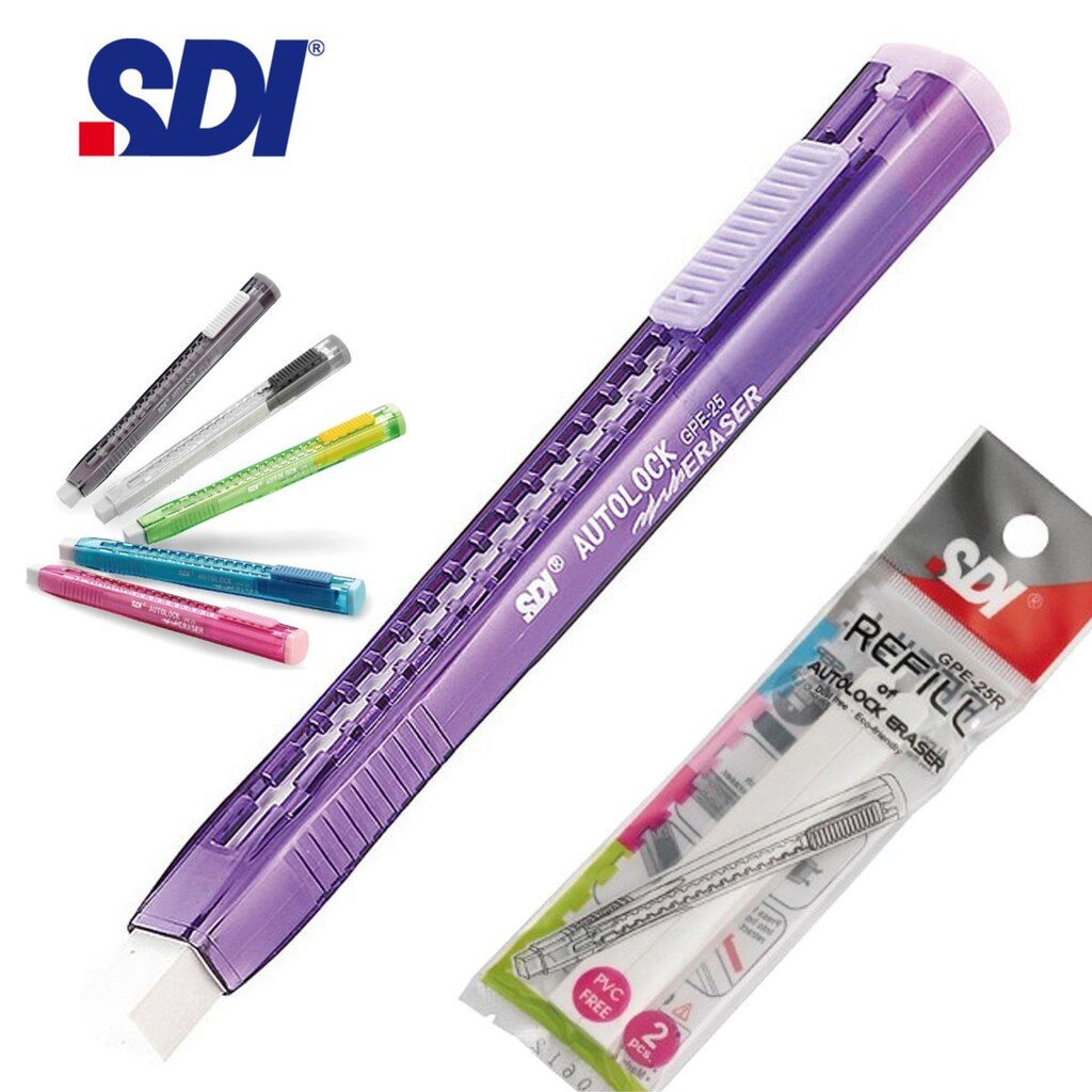 SDI ปากกายางลบ รุ่น GPE-25 (เลือกสีได้)