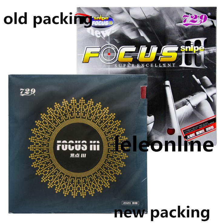 729 Snipe FOCUS 3 III (Attack +Loop)Table Tennis (PingPong) ยางถ่านหิน 729点3 ถ่านหิน