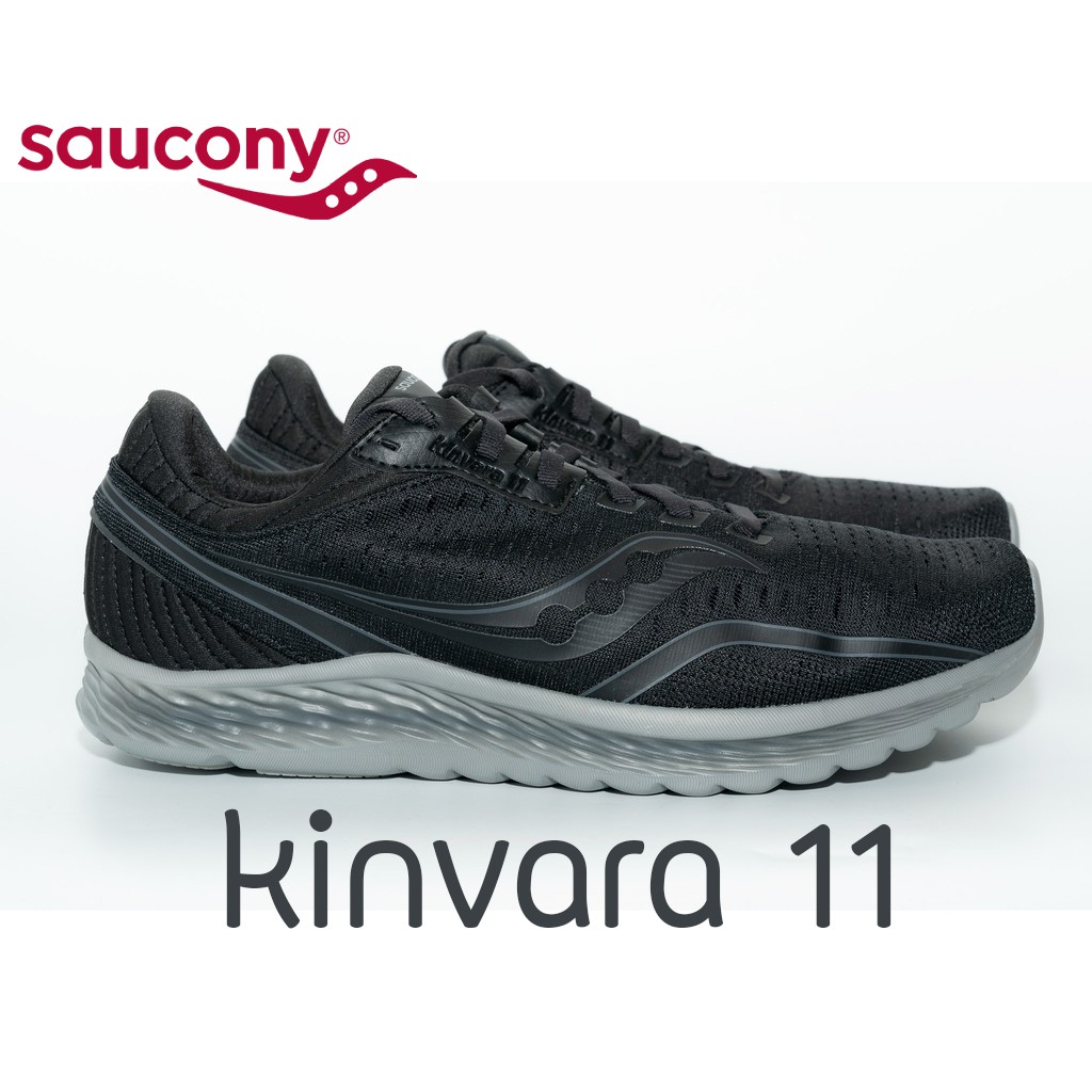 SAUCONY KINVARA 11 รองเท้าวิ่ง Drop 4mm Blackout PWRRun