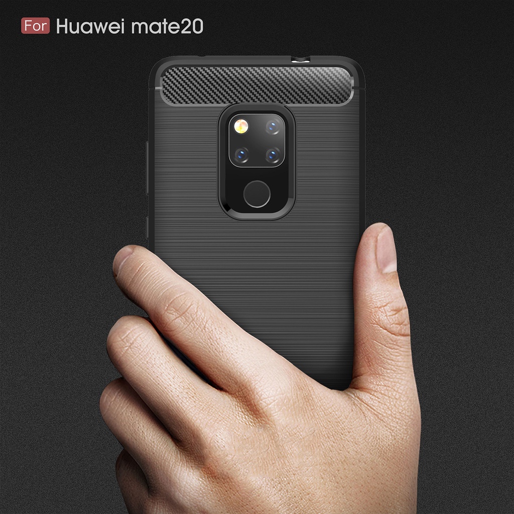 เคสโทรศัพท์คาร์บอนไฟเบอร์แบบนิ่มสําหรับ Huawei Mate10 20 รูปที่ 7