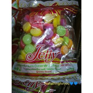 เยลลี่ Jelly Queen รสผลไม้ 🍡🍭 500กรัม ห่อใหญ่ 100กว่าชิ้น