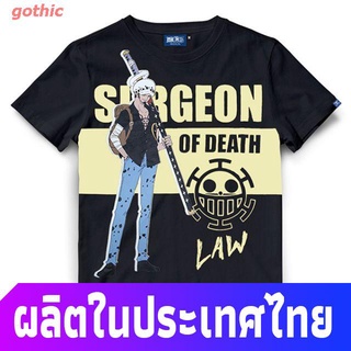 gothic เสื้อยืดลำลอง เสื้อยืดวันพีช One Piece 757-BK One Piece T-shirt