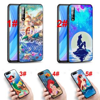 เคสโทรศัพท์ซิลิโคนพิมพ์ลายการ์ตูนนางเงือกสําหรับ huawei y 6 y 7 y 9 prime p smart plus z 2018 2019