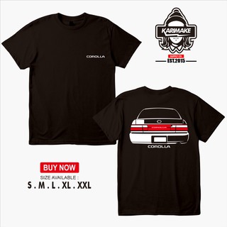 เสื้อยืด ลายรถยนต์ Toyota Corolla AE101 REAR