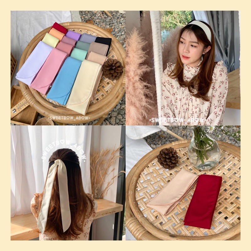 โบว์ผูกผม Ribbon hair | ที่คาดผม แบบผูกเอง