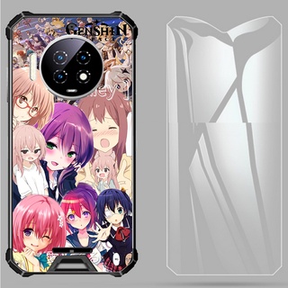 Genshin เคสโทรศัพท์มือถือแบบนิ่ม กันกระแทก พร้อมกระจกนิรภัย สําหรับ Oukitel WP19 Ultra