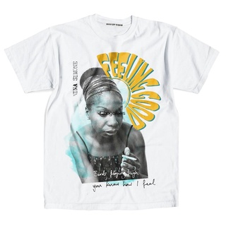 ผ้าฝ้ายคอกลมเสื้อยืด ลาย Nina Simone Feeling Good Jazz Soul สําหรับผู้ชายfrom S-4XL